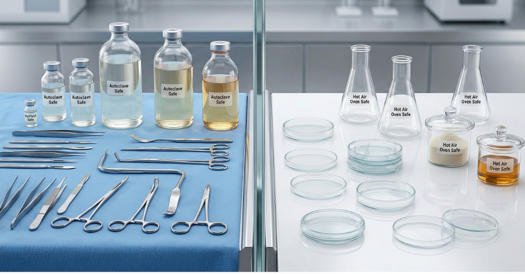 Difference Between Autoclave and Hot Air Oven for Laboratory Use 2 What Materials Can Each Sterilizer Handle